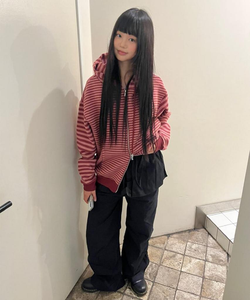 Some Place Two-Tone Stripe Embroidered Print Hooded Zip-Up Jacket _ 3 Colors