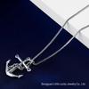 Jade Angel S925 Sterling Silver Anchor Pendant - Punk Style Unisex Couple Model