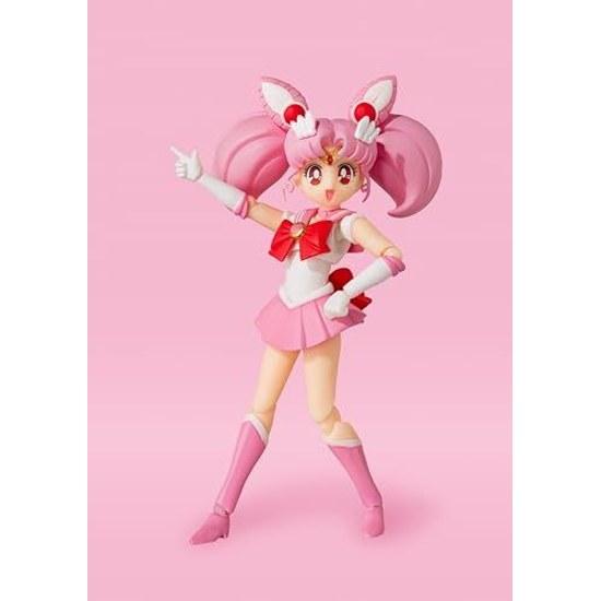 TAMASHII NATIONS S.H. Figuarts Pretty Soldier Sailor Moon Chibi - Animation Color Edition Approximately 140mm ABS PVC Painted Movable Figure BAS62983