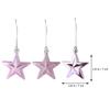 18Pcs Star Decor Christmas Hanging Tree Ornament Festive Five Pointed Design for Home Office School Xmas Display