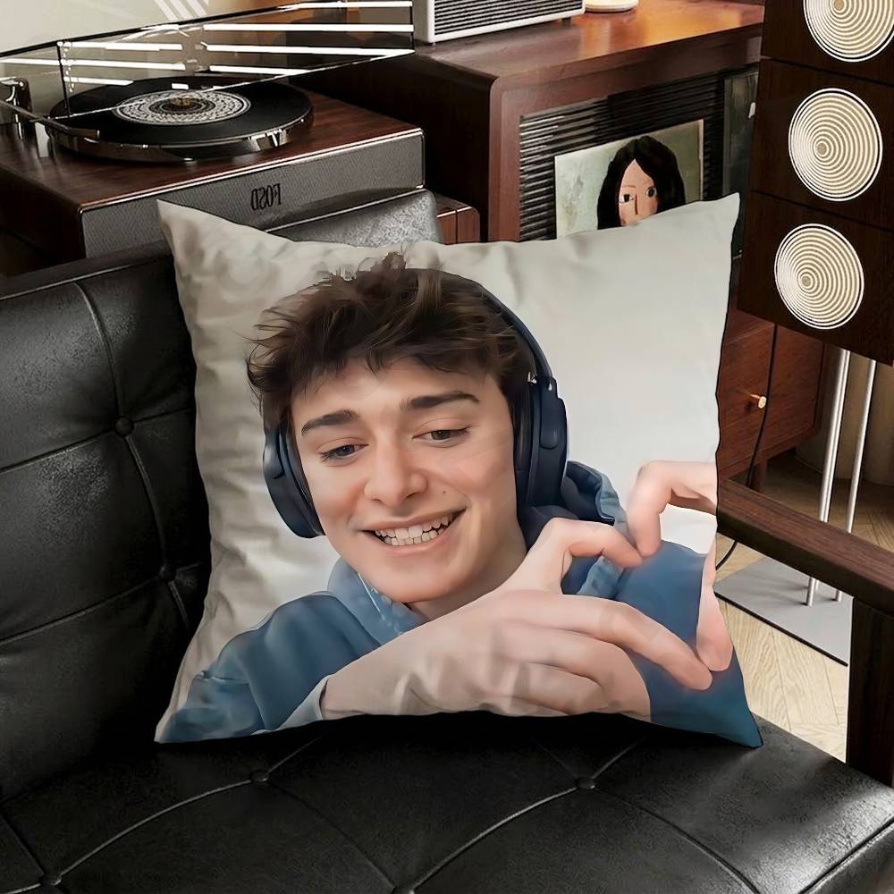 NNoah Will SSchnapp Pillow Case Antidustmite Pillowcase Invisible zipper silky short plush Sofa cushion cover