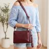 Middle-aged Mother Bag Female PU Messenger Bag Multi-layer Shoulder Bag