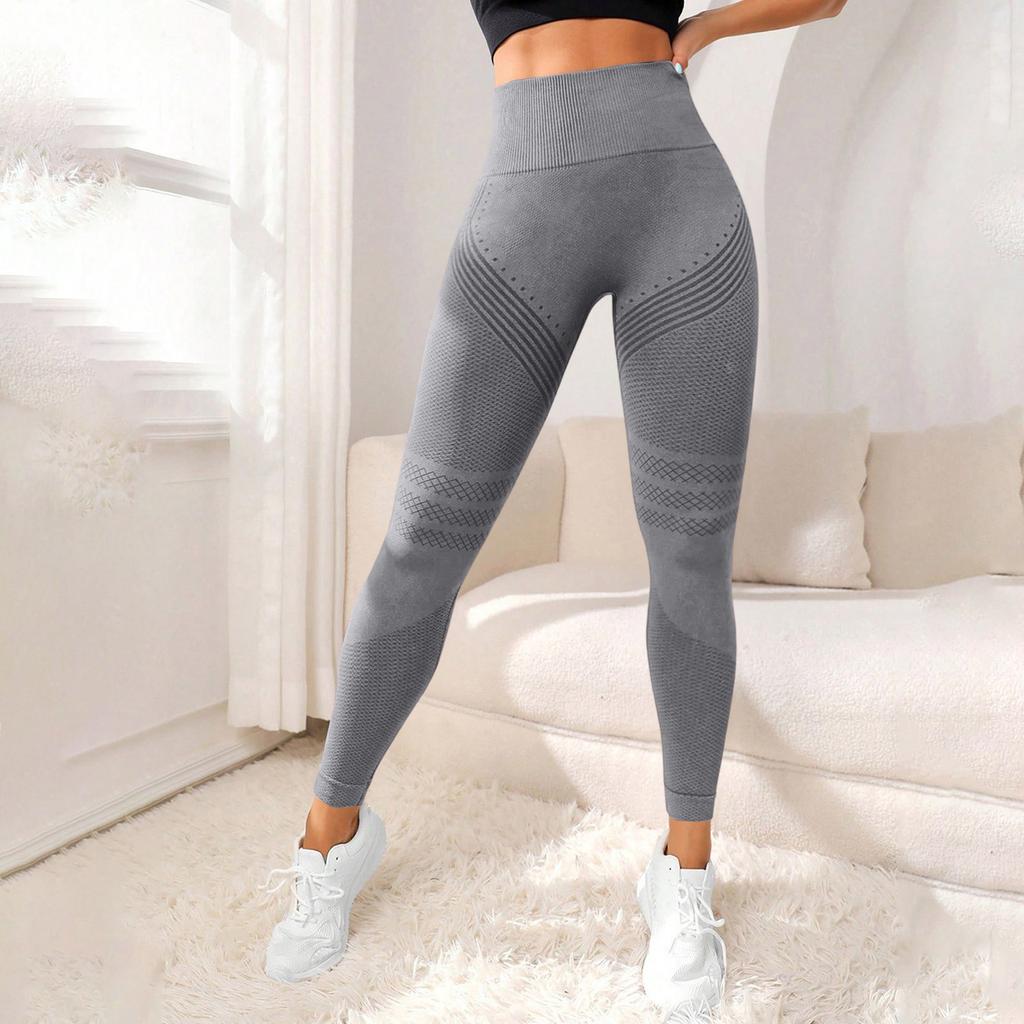 Women High Waist Leggings Butt Lift Fitness Pants Tummy Control Seamless Breathable Quick Dry Yoga Tights