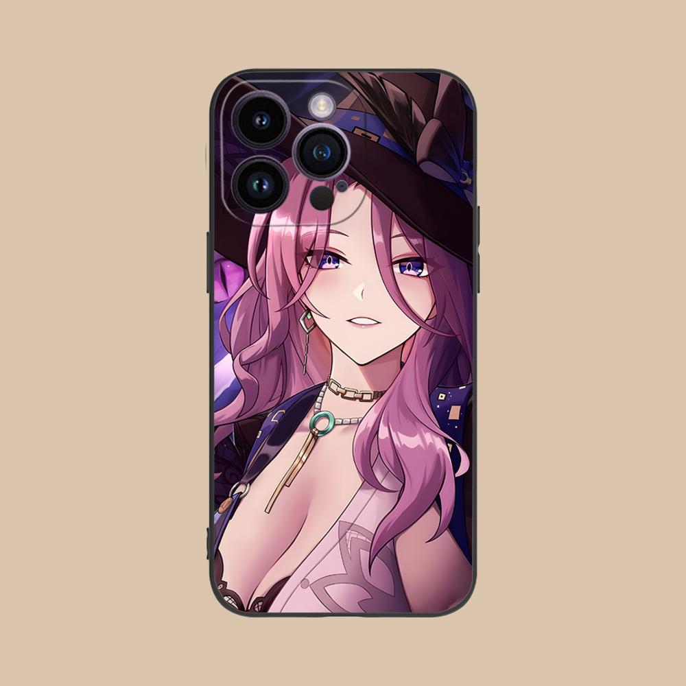 HSR Jade Matte TPU Mobile Phone Case for iPhone 17 16 15 14 13 12 11 X XR XS 8 7 Air Pro Max Plus Mini Colorful Cover