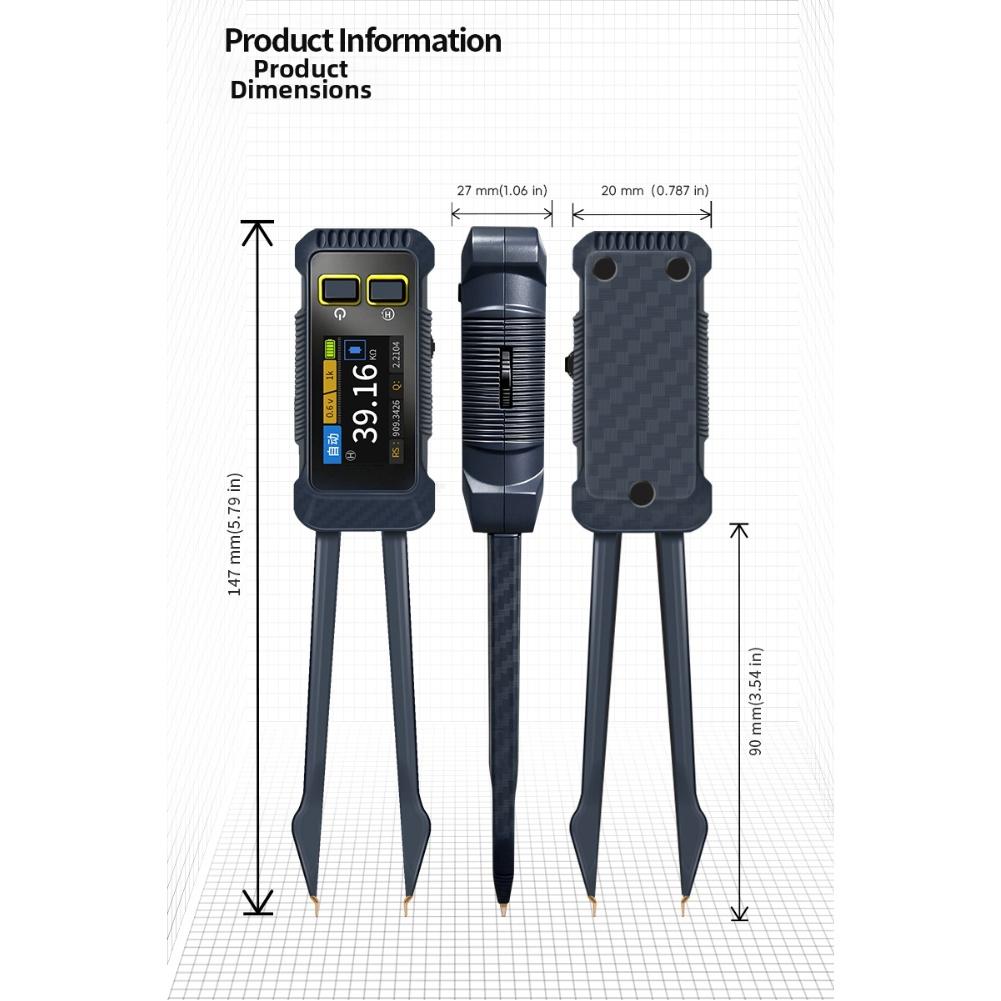 JD-1795 LCR Multimeter Supporting Multi-Parameter For Testing of For SMD Components with Portable and Efficient Handheld Design