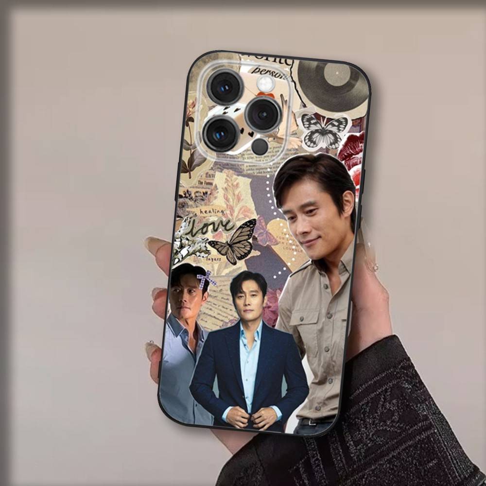 

Actor Lee B-Byungs Huns Phone Case For iPhone16,15,14,13,12,11,Pro,Max,Plus,X,XS,SE4,E,Mini,Soft Black Case iPhone11