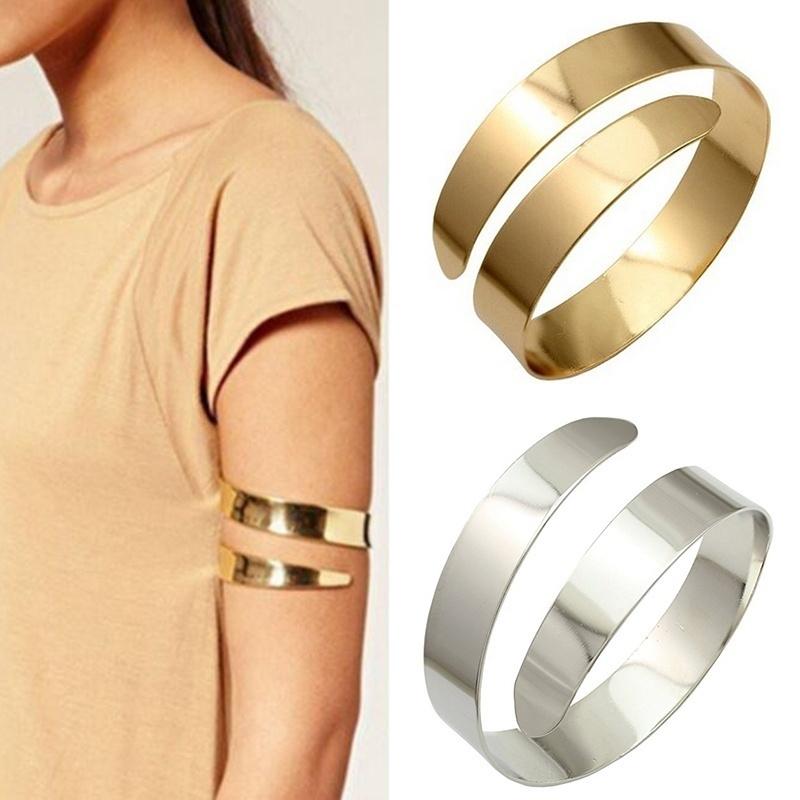 

Fashion Punk Style Armband Alloy Arm Cuff Bracelet Bangle Waistband Ring Band Women Jewe