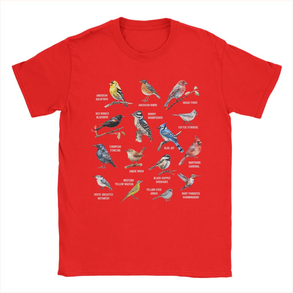 Men Bird Watching Bird Watcher Bird Lover Birder Birding Nerd T-Shirts Top Tees Summer Short-Sleeved T-Shirt Popular Tee Shirt