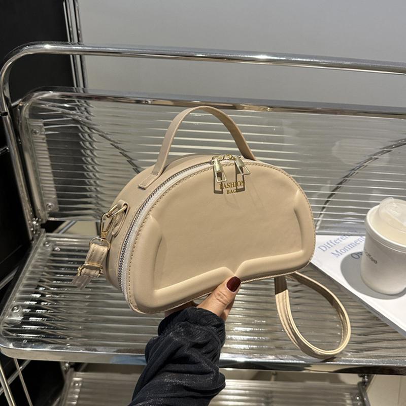 Simplicity Trendy Saddle Shoulder Bag Women PU Leather Crossbody Bag Simple Solid Color Messenger Bag Designer Handbags