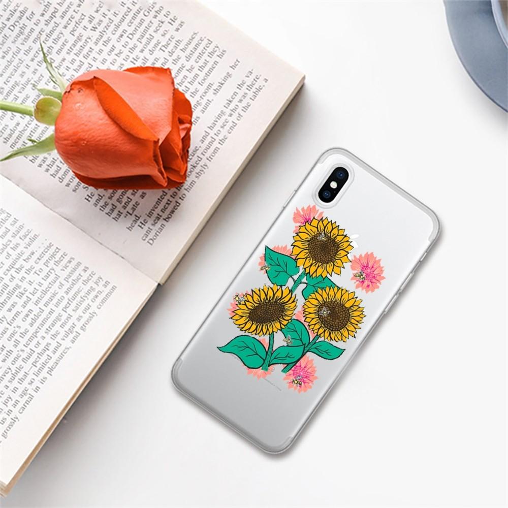 Beautiful Flower Sunflower Phone Case for iPhone 16 15 8 7 6 6S Plus X SE XR XS 14 11 12 13 Mini Pro Max Mobile Case