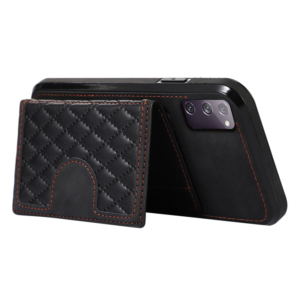 For Samsung Galaxy S20 FE 2022/S20 FE/S20 FE 5G/S20 Lite Case Card Holder TPU+PU Leather Phone Shell