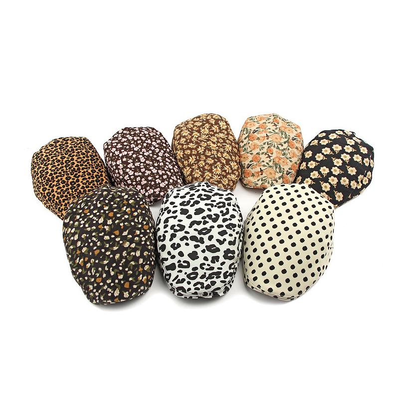 Frühlings-Herbst Baskenmütze Damen Kordmütze Leopardenmuster Schirmmütze