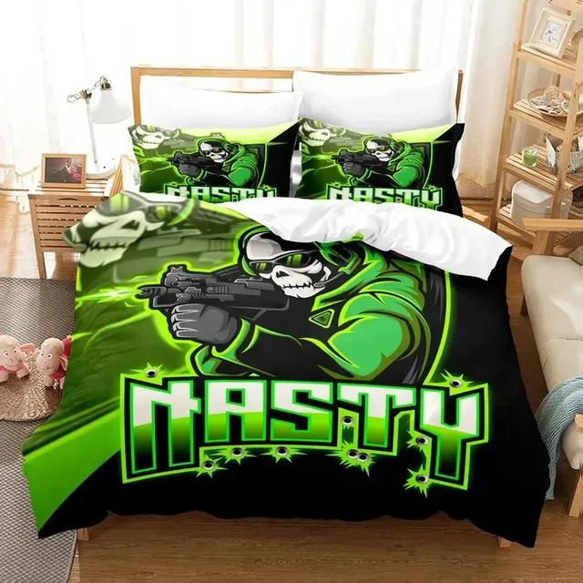 Call of Duty Black Ops Logo Bedding Set Duvet Cover Bed Set Quilt Cover Pillowcase Comforter  Queen Size Bed Linen COD