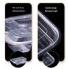 Saikeyou Disposable Rectangular 4-Compartment Lunch Boxes with Lids