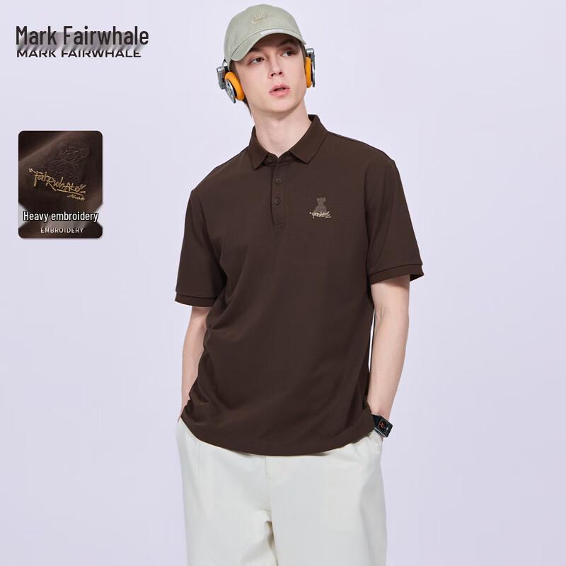 Mark Fairwhale Men s Contrast Stitch Embroidered Polo Shirt L