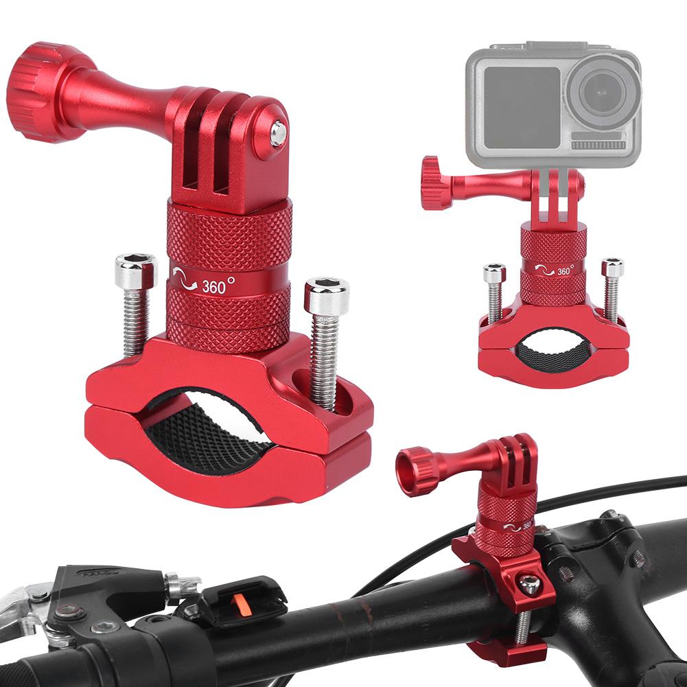 For GoPro Action Camera Aluminium Alloy Bike Mount Fixed Support 360 Degree Bicycle Clamp