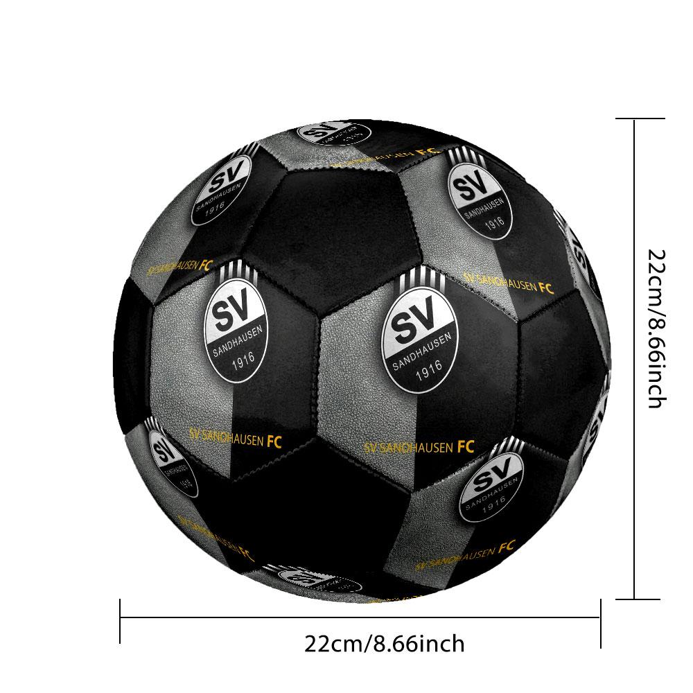 1PC SV Sandhausen logo size 5 soccer ball PrahaIndoor Soccer Ball Colorful All Ages Machine Stitched PVC Competition Ready Durable High-Bounce