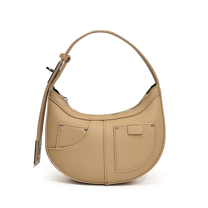 Underarm Bag Versatile Simple Casual Shoulder Crescent Bag Small Satchel