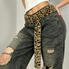 Retro Personalized Leopard Print Belt Corns Punched Ring Clothing Accessories Waist Accessories