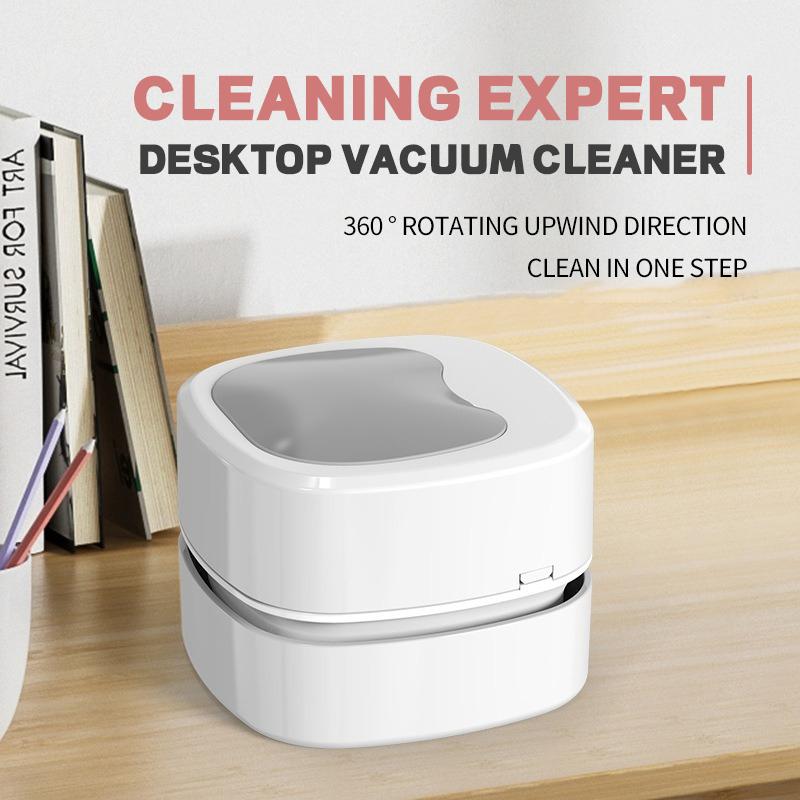 Mini Pulitore Portatile Manuale da Scrivania per Studenti Gomma Tastiera e Carta Grigia Pulizia Modelli Alimentati da USB/Batteria Disponibili