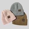 Women's Autumn/Winter Hats: Stylish Velvet-Lined Knit Wool Pullovers for Warmth.