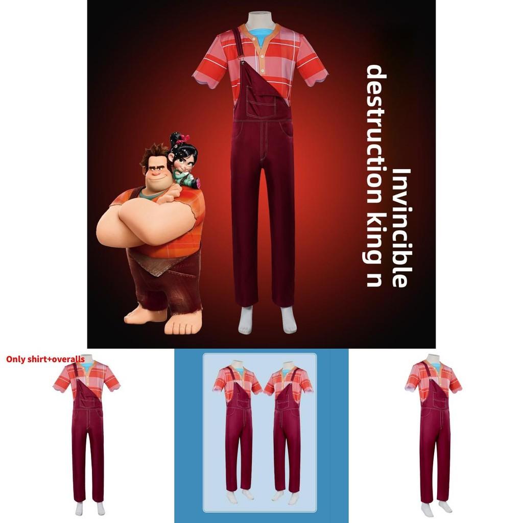Tenue Cosplay Halloween Wreck It Ralph en Polyester et Design Prêt pour Cosplay pour Fans et Collectionneurs