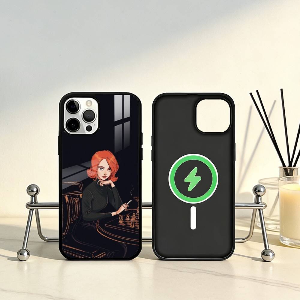 

Novel The Q-Queens G-Gambit Phone Case For iPhone17,16,15,14,13,12,11 Plus,Pro Max Magnetic For Magsafe Wireless Charging iPhone11PROMAX