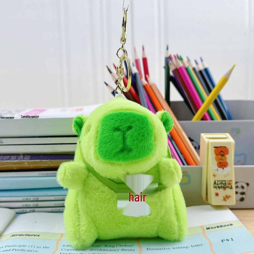 Pingente Capivara Chaveiro de Pelúcia - Presente de Aniversário Boneca de Pano