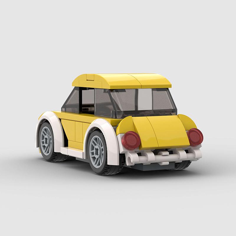 500 Topolino MOC Car Super Race Rally Sports Speed Vehicle Model Building Block Racing Brick Christmas Gift City Technical