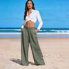 Damen Sport Fitnesshose Lässige Lockere Elastische Jogginghose Gerade Hose Mit Weitem Bein Freizeithose Yogahose