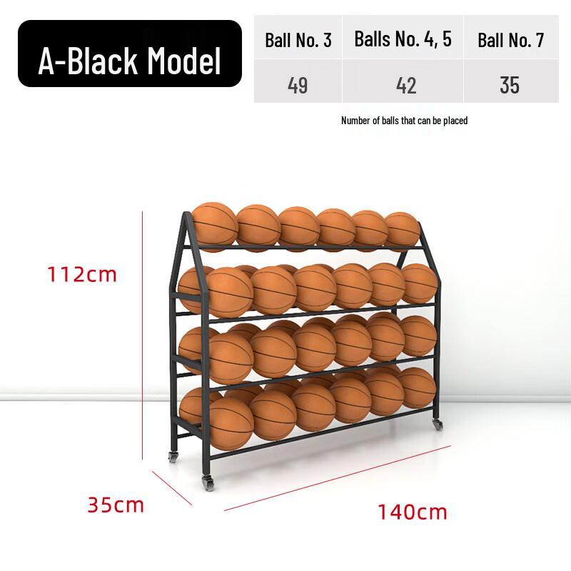 Movable Outdoor Basketball Storage Rack