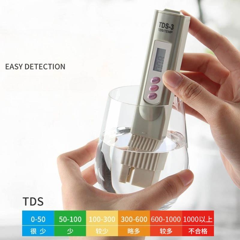 1Pc  Three-button Tds-3 Water Quality Test Pen Foreign Trade Quality Tds Pen  Direct Supply Tds Water Quality Test Pen