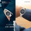 CREPHA Men's Analog Solar Rechargeable Watch with Metal Band, Silver, AV-AM284-BKS