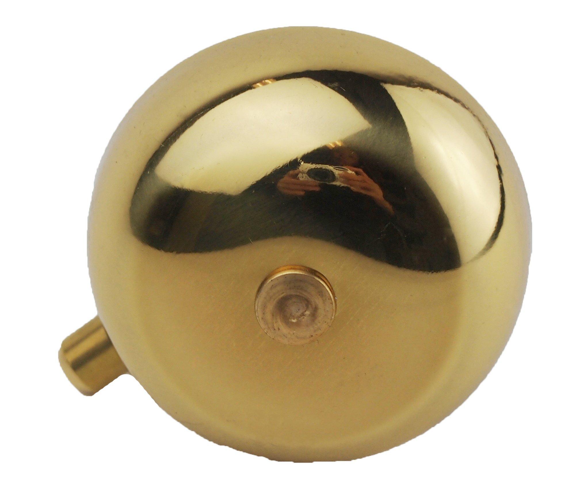 Ogi Kogyo SOUND RUNNER A-Head Cap Bell OH-2250B Brass Gold/Silver, Bowl Diameter 45mm, Mounting Diameter 25.4/28.6mm, Bicycle Bell золотой