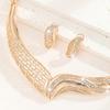 Women's Exaggerated Moon Necklace and Earrings Set
