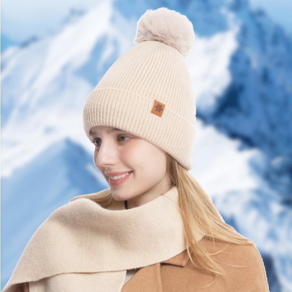 3Pcs/Set Thicken Knit Beanie Snood Set Plush Lining Touchscreen Gloves for Men Women
