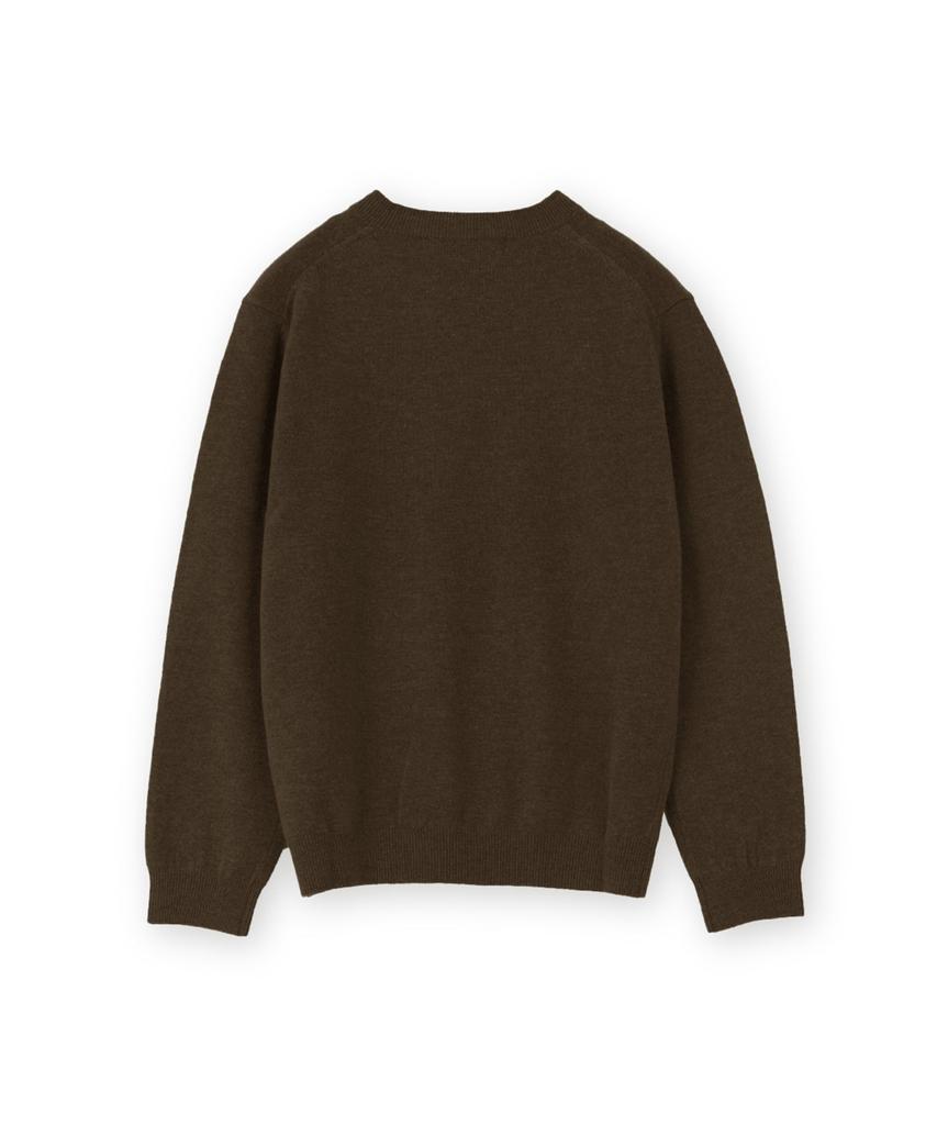 Beulaunyadeu W Extra Super Fine V-Neck Knit, Brown
