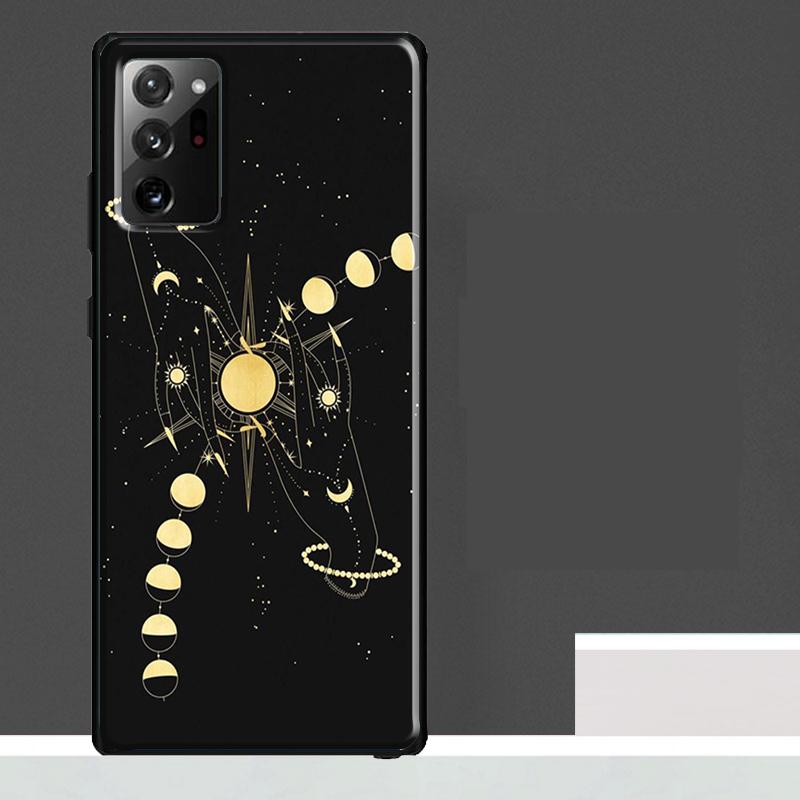 Galaxy Moon Stars Phase Totem Art Case For Samsung Galaxy S23 S24 S25 Ultra S9 S10 S20 S21 S22 Plus S23 FE S25 FE Phone Cover
