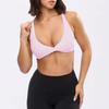 New kinks show chest gathering underwear yoga suit fitness sports shorts Pilates quick-drying two-piece set