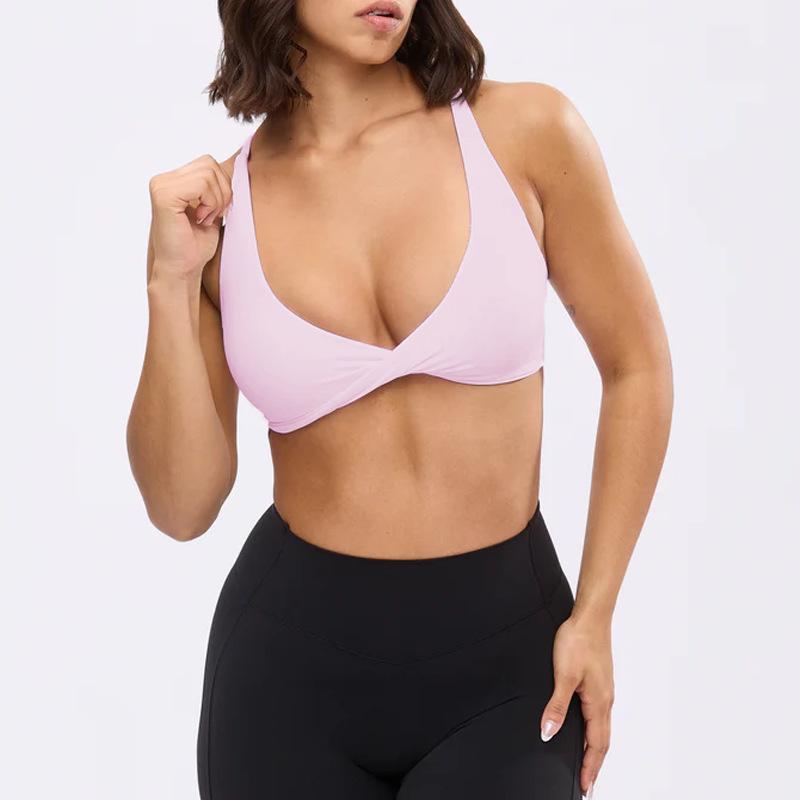 New kinks show chest gathering underwear yoga suit fitness sports shorts Pilates quick-drying two-piece set