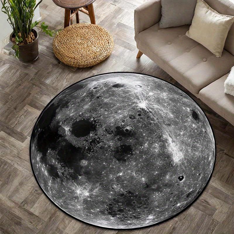 3D Rond Tapijt Gorilla Steen en Vlam Aarde Maan Vloermat Dolfijn Oceaan Panda Werveling Dinosaurus Slaapkamer Woonkamer Antislip tapijt 40x40cm