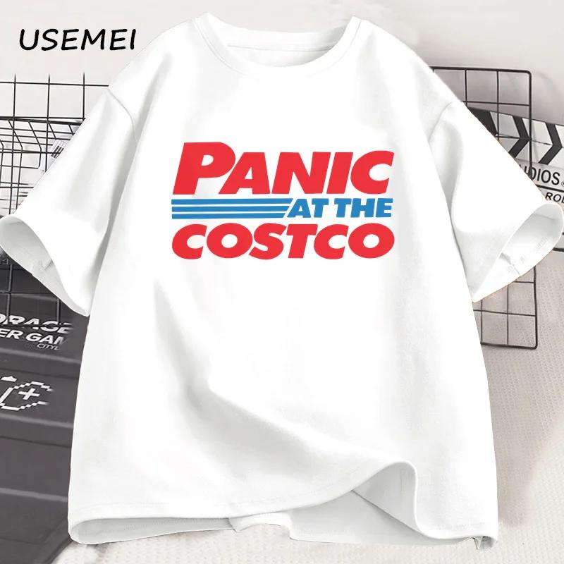 

Panic At The Costco Graphic T-shirts Costco Lovers Tee men fashion Oversized cotton t shirt Streetwear Tshirt Men s Clothing Tee S