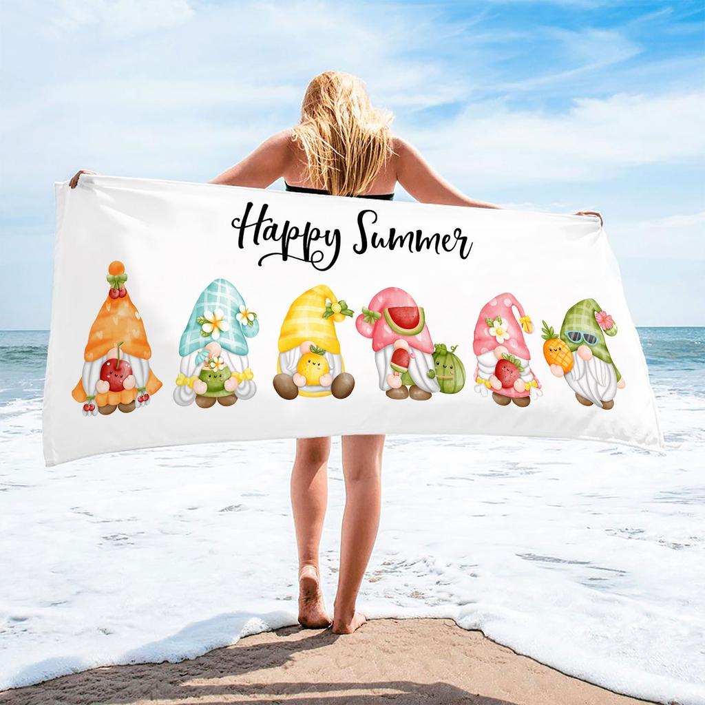 Microfiber Square Beach Towel Outdoor Summer Festival Party Decorative Bath Towel Sports Towel