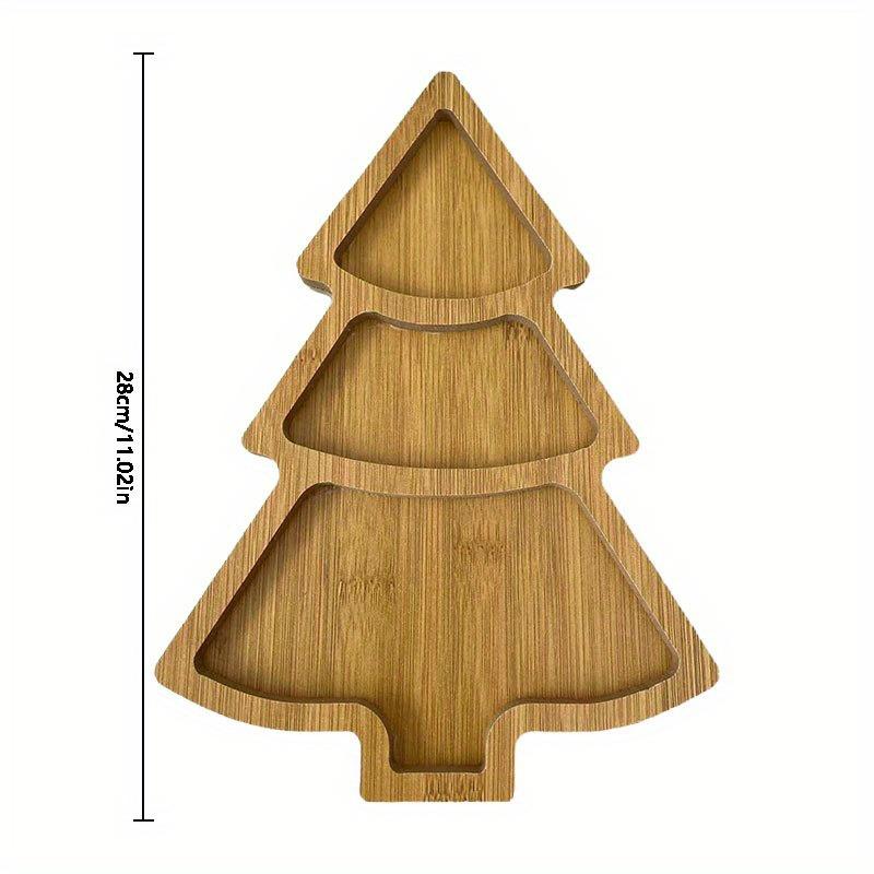 Christmas Tree Board Charcuterie Restaurant Dessert Board Christmas Tree Tray Plate for Food Appetizers Desserts Snacks Sushi