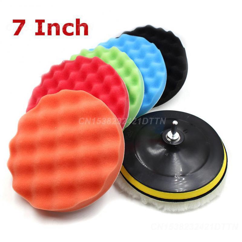 Polishing Pad Portable Foam Buffer Pads Self-adhesive Buffing Waxing Buffer Drill Wheel Polisher Removes Scratches Car Repair