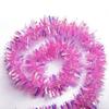 1pc Christmas Party Supplies Ornament Home Decor Tinsel Garland Wire DIY Rainbow Color Wedding Hanging Xmas Tree Decor Crafts