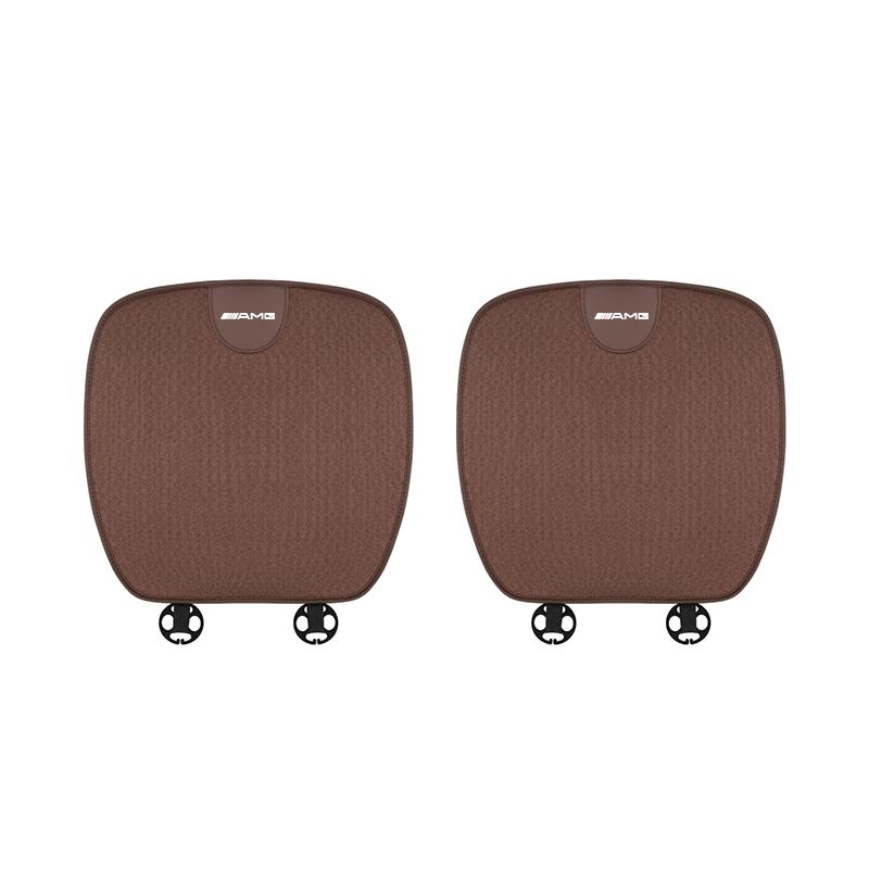 Car Seat Cushion Cover Breathable Ice Silk Non Slip Auto Seat Protector Pad Accessories Car Hub Cap For Mercedes Benz AMG W214 W