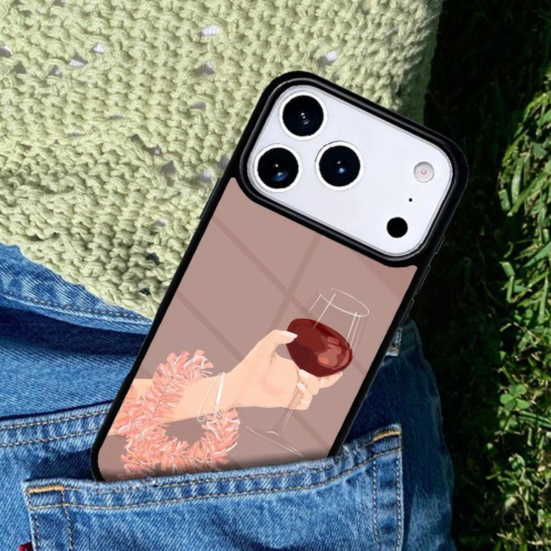 Drink Beer Red Wine soft phone case cover Compatible with for IPhone 17air 16e 15 14 13 12 11Pro Max 17 Air iPhone 13