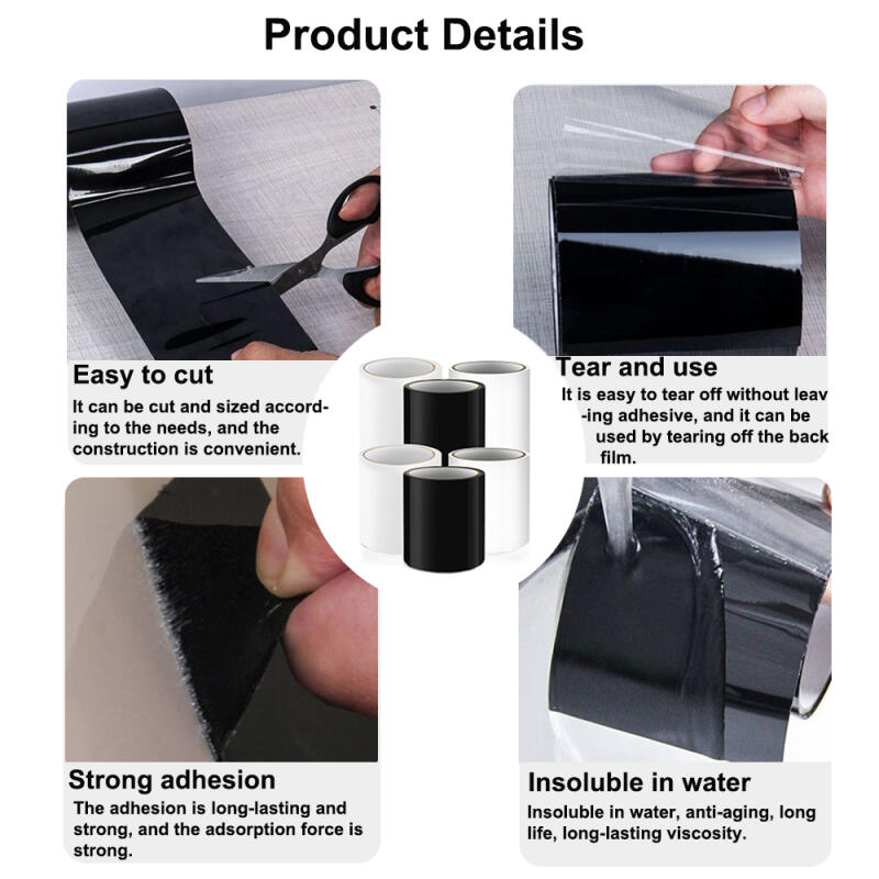 150cm Superstark PVC Vattentät Silikontejp Vattenrör Snabb Läckagesäker Reparation Isolering Lim Stoppa Läckage Försegling Reparation