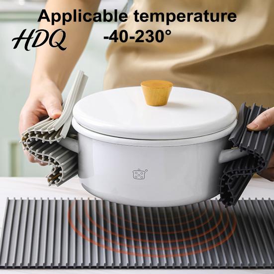 Food Grade Silicone Potholder Potholder Anti-Slip Heat Resistant Mat Durable Non-Stick Easy